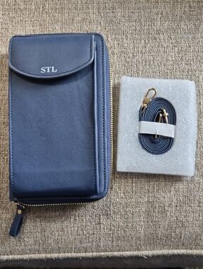Selena The Label Navy Crossbody Wallet Bag with Detachable Strap